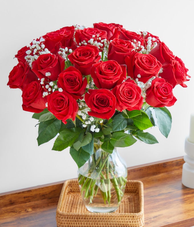 Two Dozen Red Roses with Belgian Chocolate Birthday Berries - Image 5