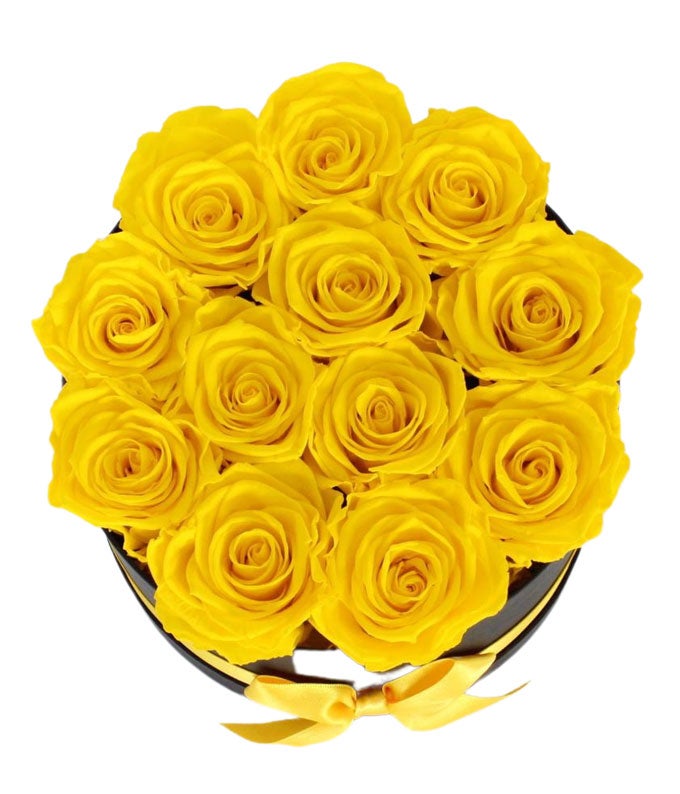 Luxury Yellow Forever Roses - Image 2