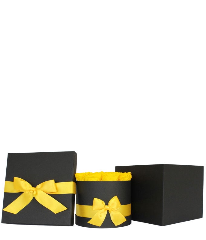 Luxury Yellow Forever Roses - Image 3
