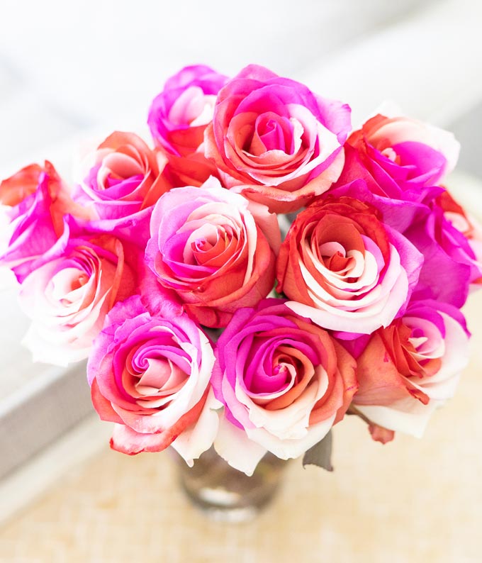 One Dozen Wild Pink Roses - Image 2