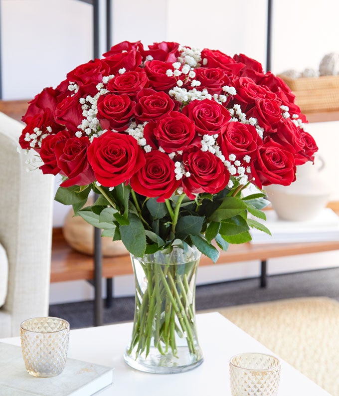36 Red Rose Bundle with Chocolates & Bear - Image 3