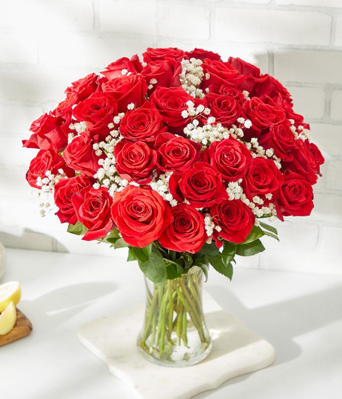 36 Red Rose Bundle with Chocolates & Bear - Image 4