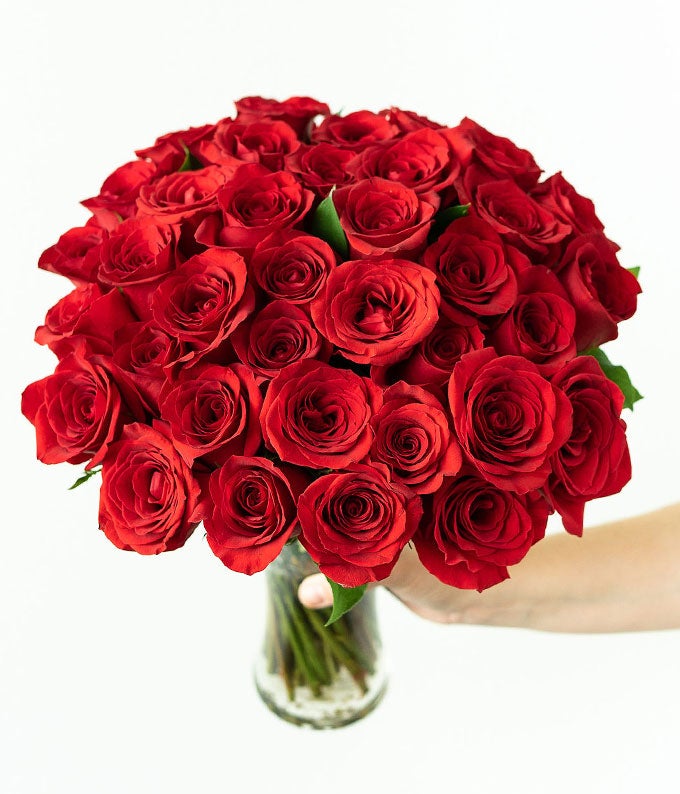50 Stunning Long Stemmed Red Roses - Image 2