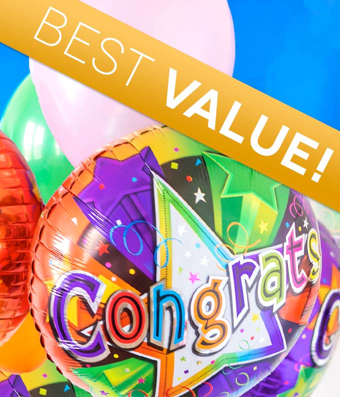 Congratulations Florist Designed Balloon Bouquet