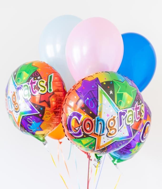 Congratulations Florist Designed Balloon Bouquet - Image 2