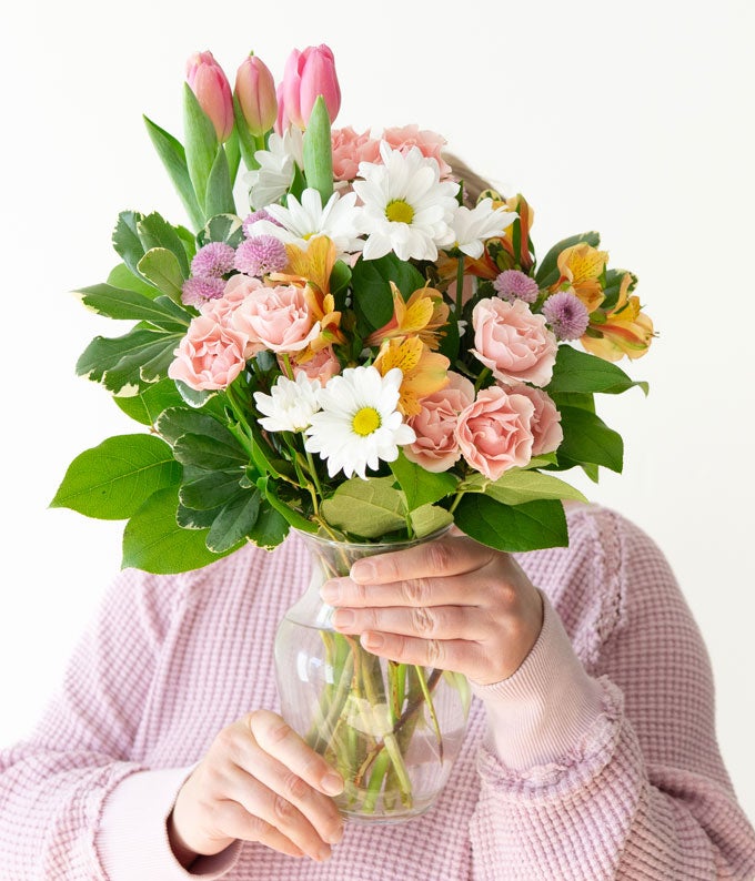 Spring Pastels Floral Bouquet - Image 5