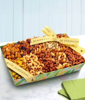 Nuts & Snack Mix Sympathy Gift Tray
