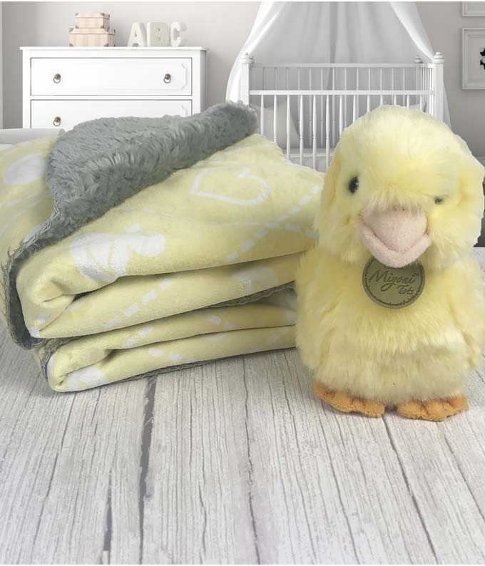 Baby Blanket & Stuffed Duckling Set - Image 2